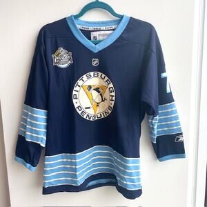 Reebok Blue Pittsburgh Penguins 2011 Winter Classic Malkin #71 Youth L/XL Jersey